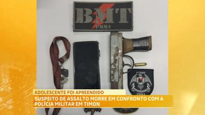 Polícia Militar frustra assalto em Timon; um suspeito morre em confronto e adolescente é apreendido