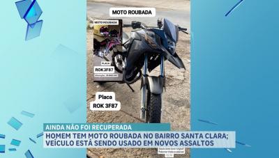 Morador da Vila Vitoria tem moto roubada no bairro da Santa Clara