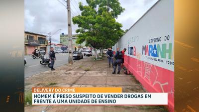 PM prende homem em flagrante por tráfico de drogas, em São Luís