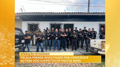 Polícia prende investigado por homicídio e outros dois suspeitos, em Pastos Bons