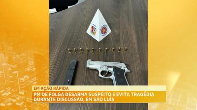 Policial de folga neutraliza suspeito durante discussão e evita tragédia; suspeito foge do local
