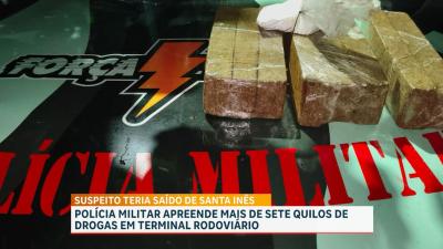 Polícia Militar apreende mais de 7kg de drogas em terminal rodoviário