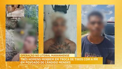 Três homens morrem em troca de tiros com a PM, em povoado de Cândido Mendes