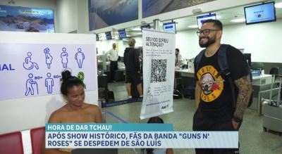 Após show do Guns N’ Roses, turistas deixam São Luís e aeroporto registra grande movimentação