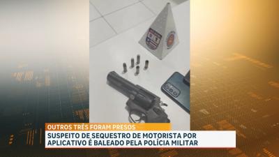 Suspeito de sequestro a motorista por aplicativo é baleado pela Polícia Militar durante confronto