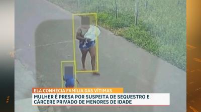 Mulher é presa por suspeita de sequestro e cárcere privado de menores de idade