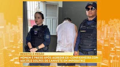 Homem é preso após agredir ex-companheira com canivete, em Imperatriz