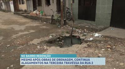 Mesmo após obras de drenagem, alagamentos persistem no bairro Redenção, em São Luís