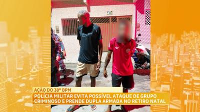 Polícia Militar evita possível ataque de grupo criminoso e prende dupla armada no Retiro Natal