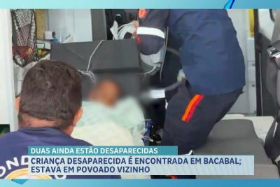 Criança de 8 anos é encontrada após desaparecer em Bacabal; outras duas continuam desaparecidas