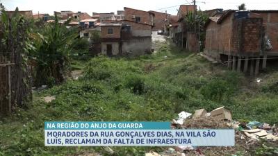 Moradores reclamam de falta de infraestrutura na Rua Gonçalves Dias, em São Luís