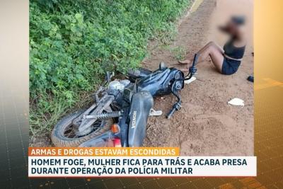 Mulher é presa com arma e drogas durante ação da Polícia Militar em Parnarama