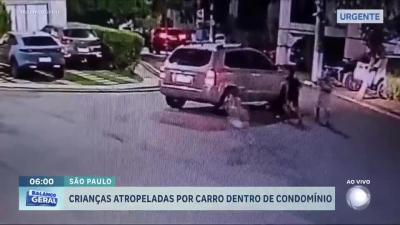 Crianças são atropeladas enquanto brincavam em condomínio fechado