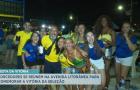 Torcedores aproveitam festa na Av. Litorânea após vitória da Seleção na Copa