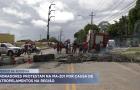 Manifestantes interditam MA-201 após atropelamento de criança