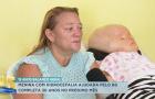 Menina com hidrocefalia ajudada pelo Balanço Geral completa 30 anos