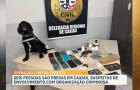 Suspeitos são presos por tráfico de drogas e associação para o tráfico em Caxias