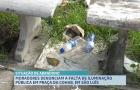 Moradores denunciam falta de iluminação e descarte irregular de lixo em praça da Cohab