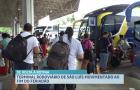 Terminal Rodoviário registra intenso fluxo de passageiros no último dia de folga prolongada