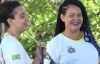 Mãe e filha recebem doações para participarem de campeonato de tiro com arco