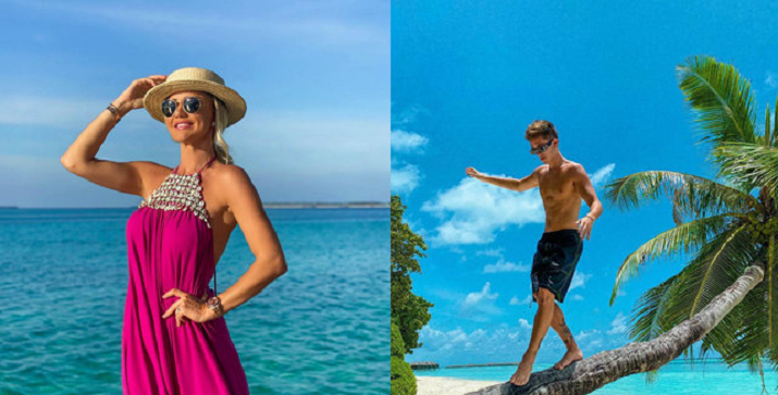 Famosos curtem viagens luxuosas às Ilhas Maldivas