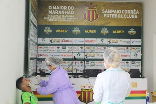 Mais quatro jogadores do Sampaio testam positivo para a Covid-19