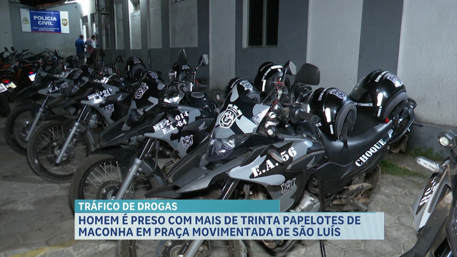 Homem é preso com mais de trinta papelotes de maconha em praça movimentada de São Luís