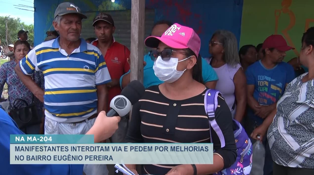 Manifestantes interditam MA-204 e pedem por melhorias na região