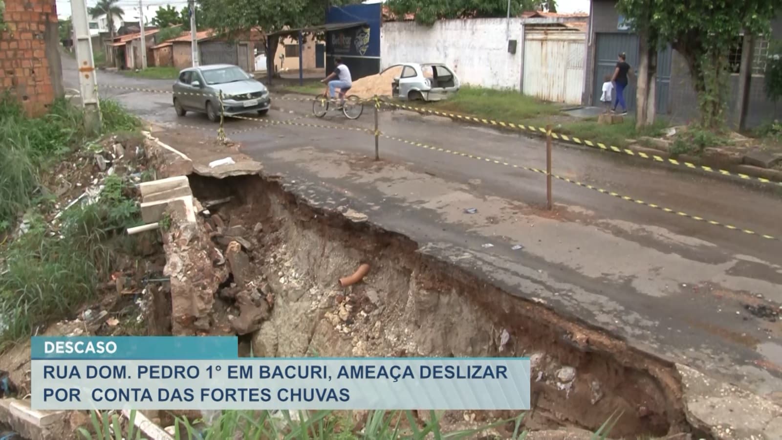 Imperatriz: ruas ameaçam desabar devido as fortes chuvas