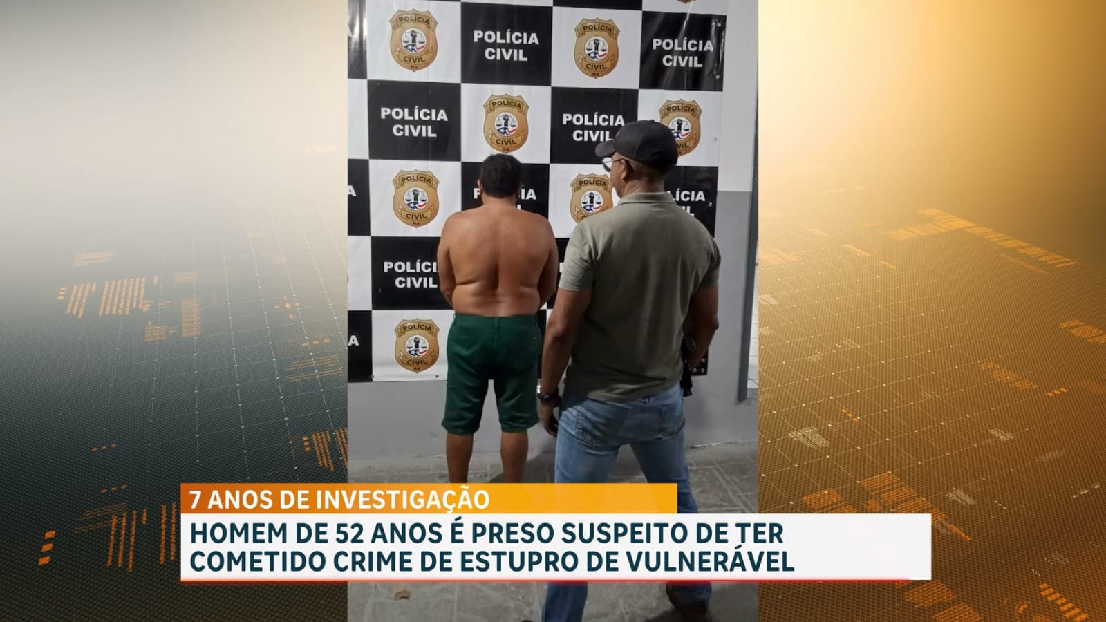 Homem de 52 anos é preso suspeito de ter cometido crime de estupro de vulnerável