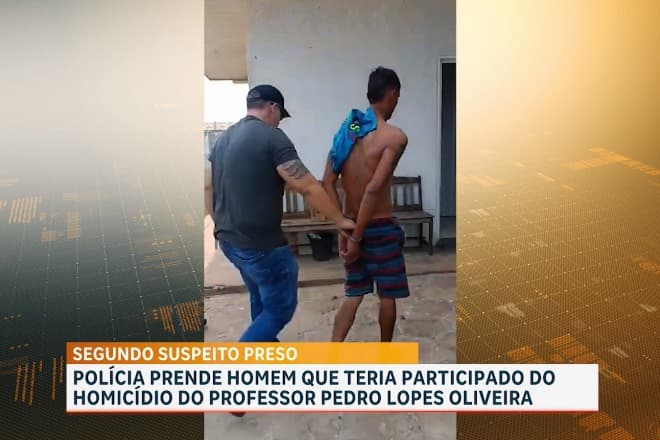 Preso segundo suspeito de participação no assassinato de professor em Pio XII