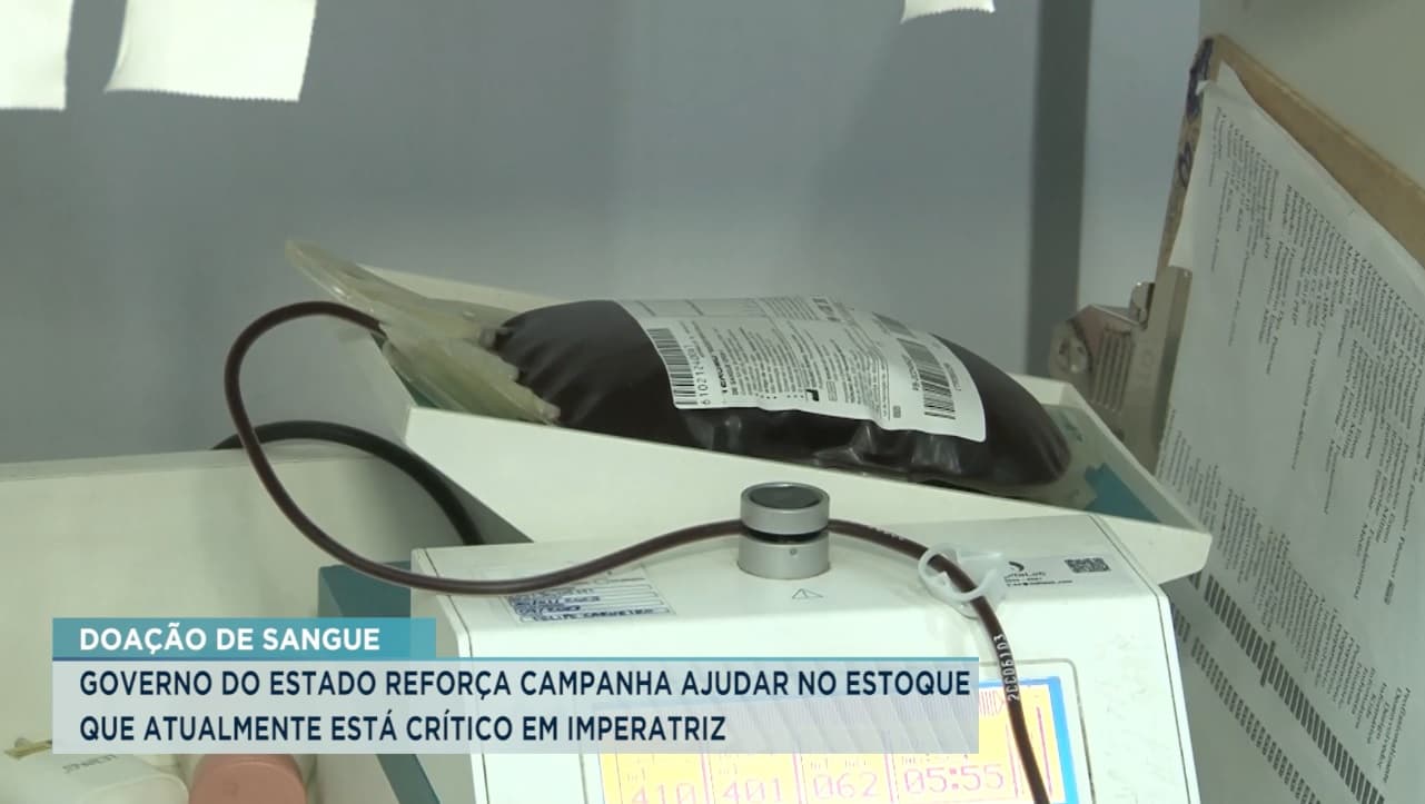 Imperatriz: com baixo nível no estoque, campanha reforça a importância da doação de sangue