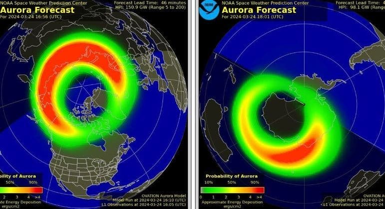 Tempestade geomagnética 'severa' atinge a Terra