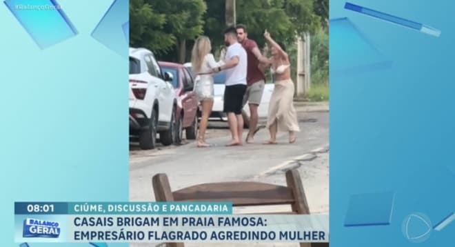 Casais brigam e trocam agressões em praia famosa de Fortaleza (CE)