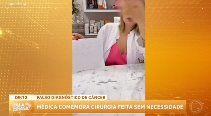Médica é flagrada comemorando falsa retirada de câncer