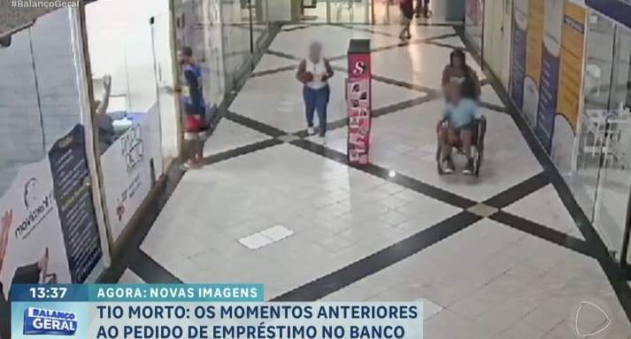 Mulher passeia com cadáver de idoso em shopping antes de pegar empréstimo em banco