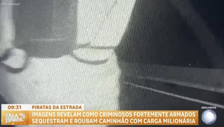 Exclusivo: Imagens mostram ação para roubo de carga milionária em rodovias de SP