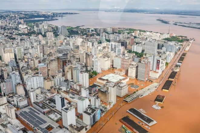 Previsão mais otimista mostra Guaíba acima do nível de transbordamento até 31 de maio