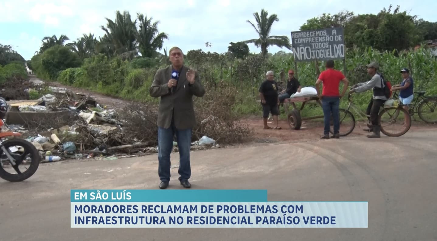Moradores reclamam de infraestrutura no bairro Cidade Olímpica, em São Luís
