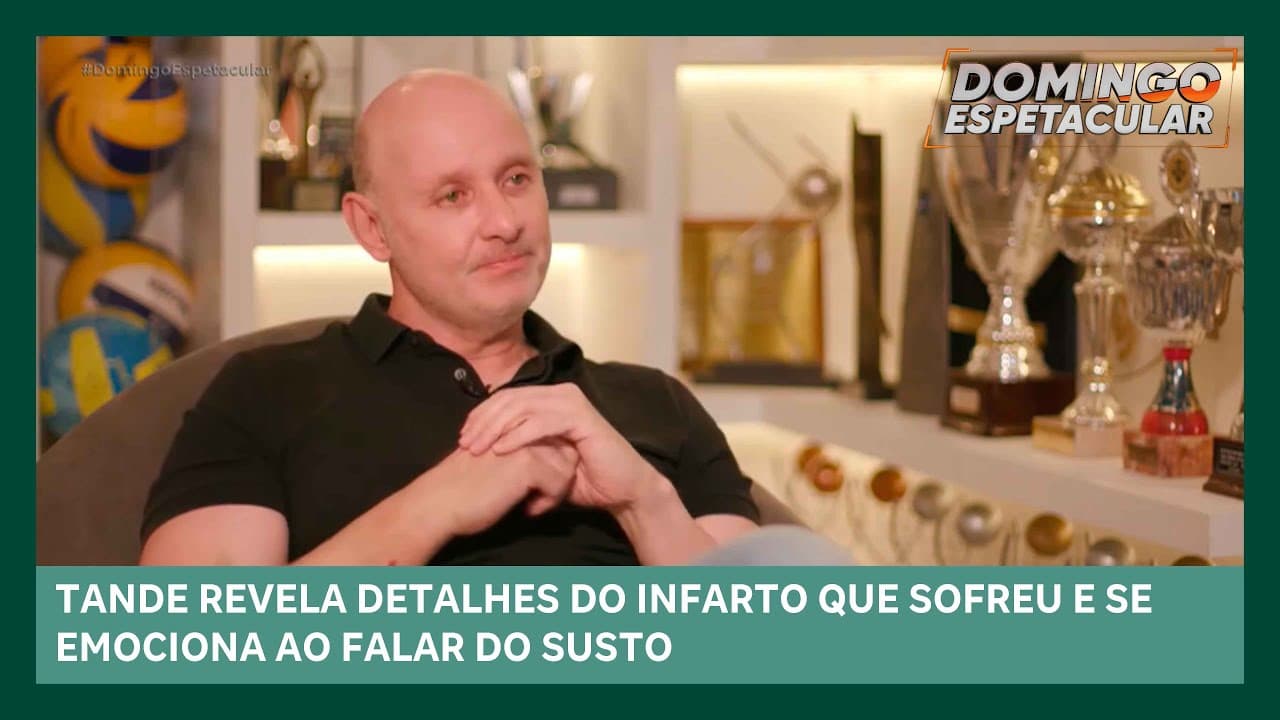 Tande revela detalhes do infarto que sofreu e se emociona ao falar do susto