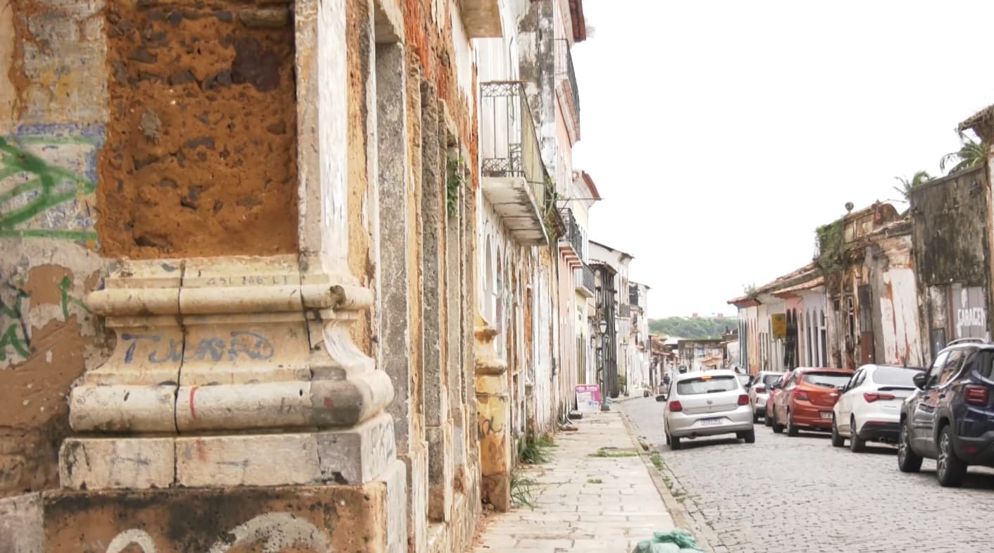 Casarões do Centro Histórico estão em áreas de risco de desabamento