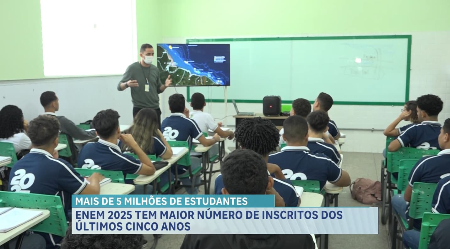 Enem 2025 tem 5,5 milhões de candidatos inscritos