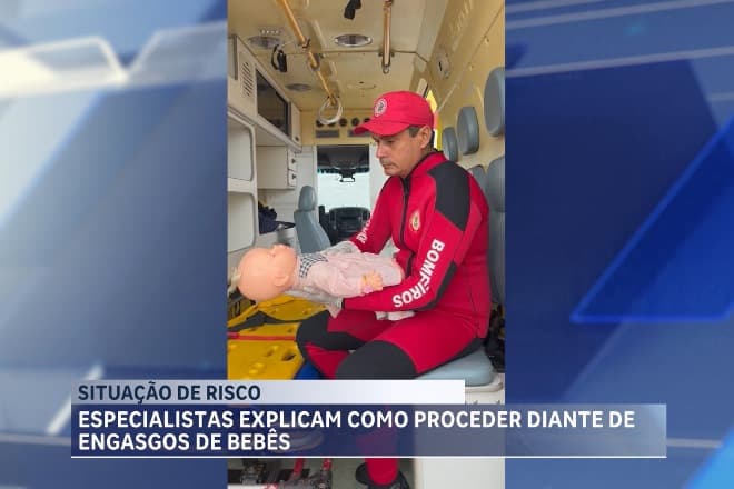 Saiba como agir em caso de engasgo em bebês