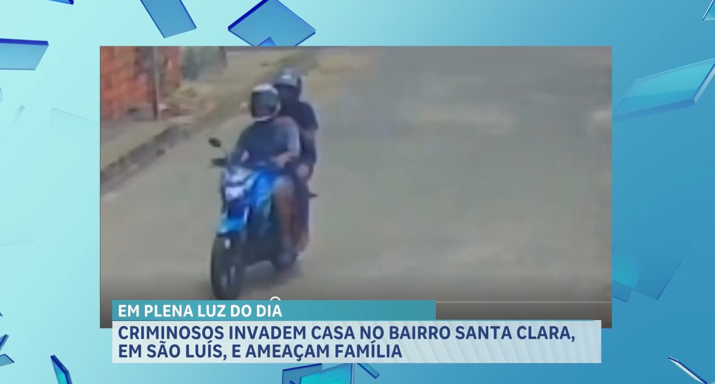 Suspeitos armados invadem casa e levam aparelhos eletrônicos no bairro Santa Clara