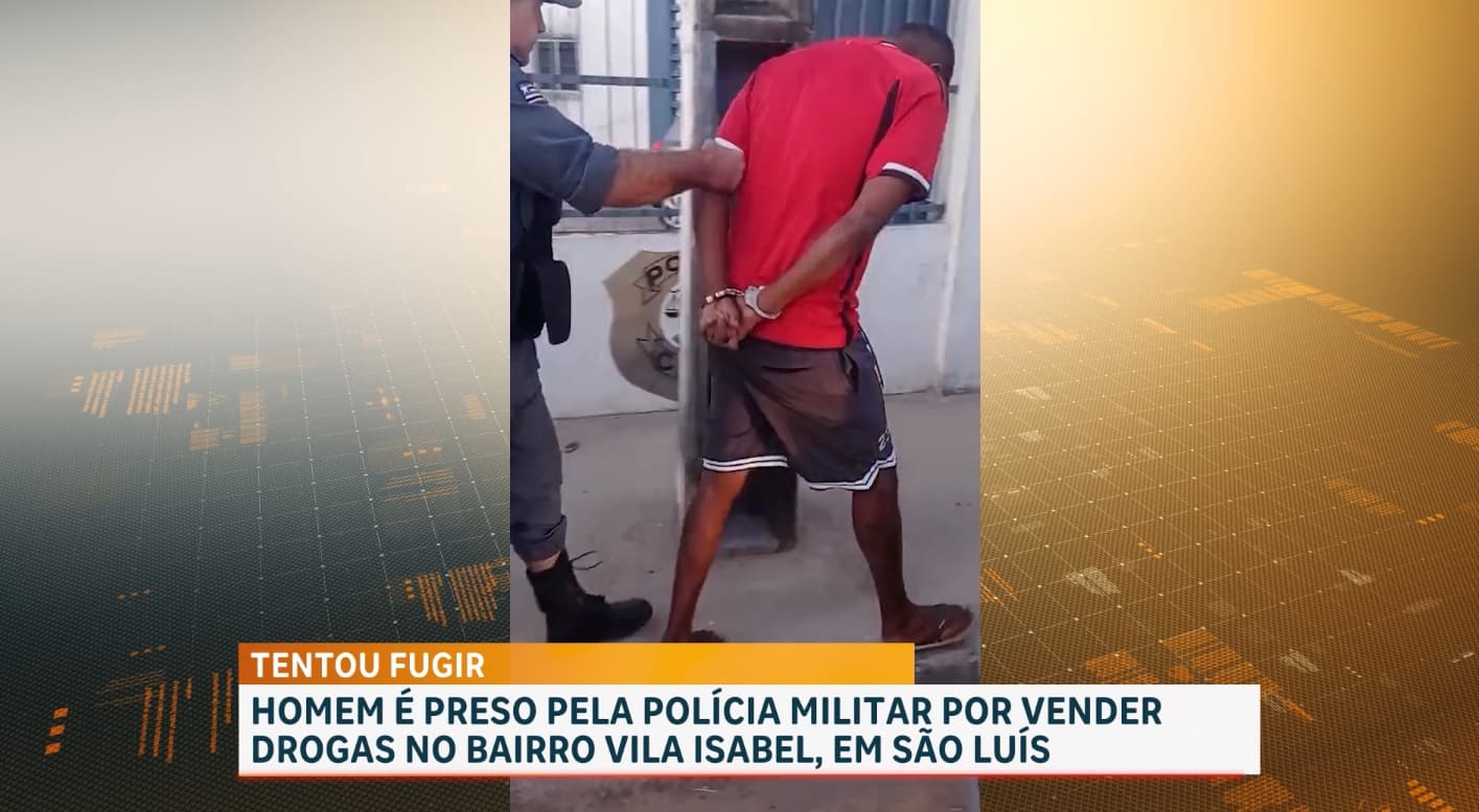 Preso suspeito de tráfico de drogas na Vila Isabel Cafeteira, em São Luís