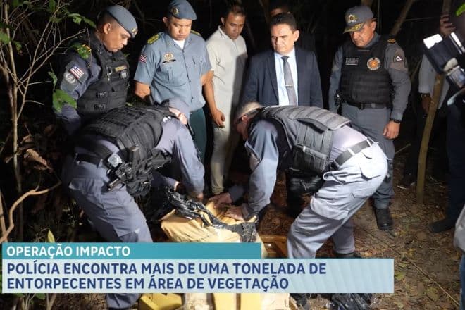 PM apreende mais de uma tonelada de entorpecentes no bairro Iguaíba, na Grande Ilha
