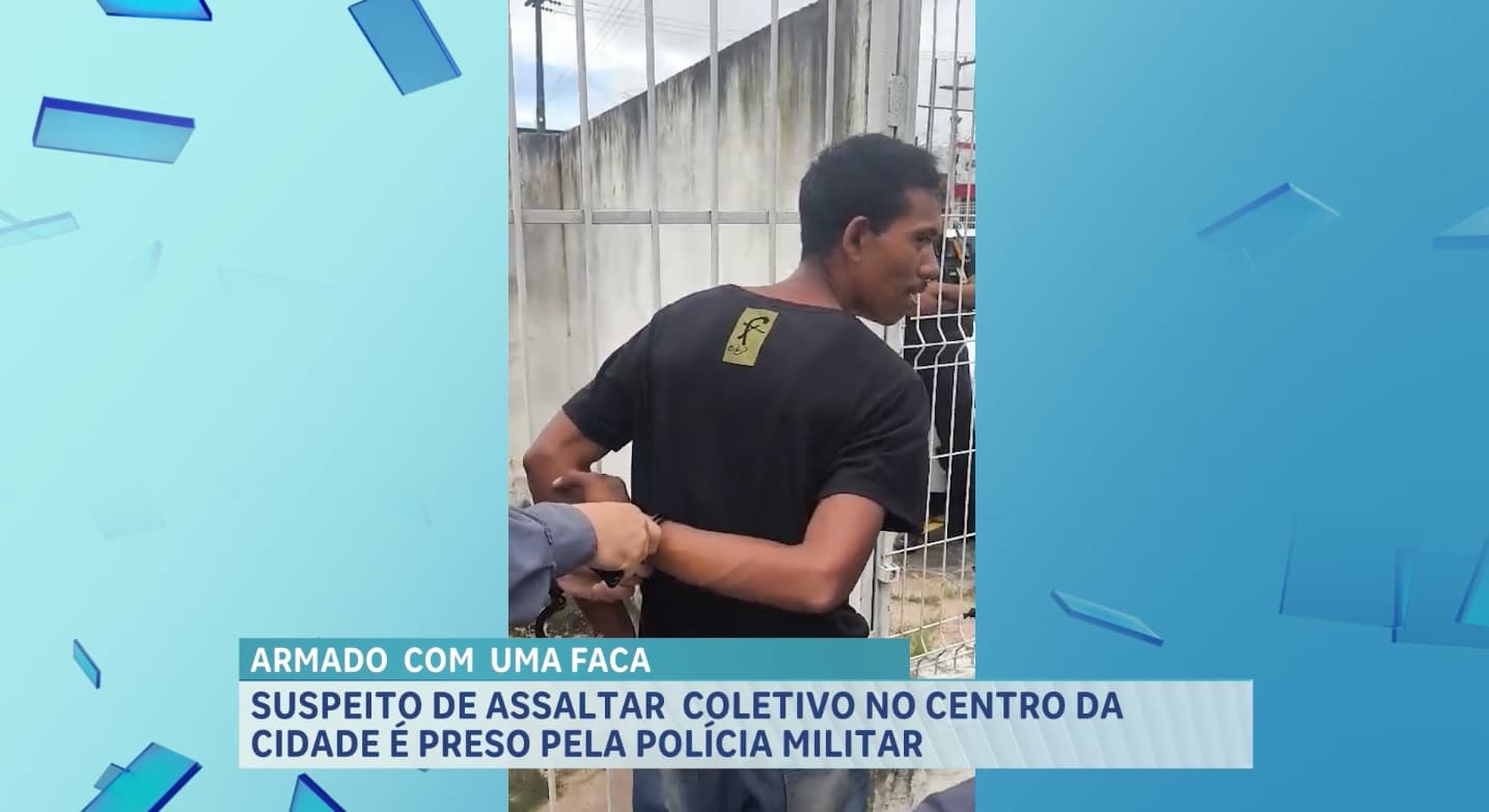 Preso suspeito de assalto a ônibus no Centro de São Luís
