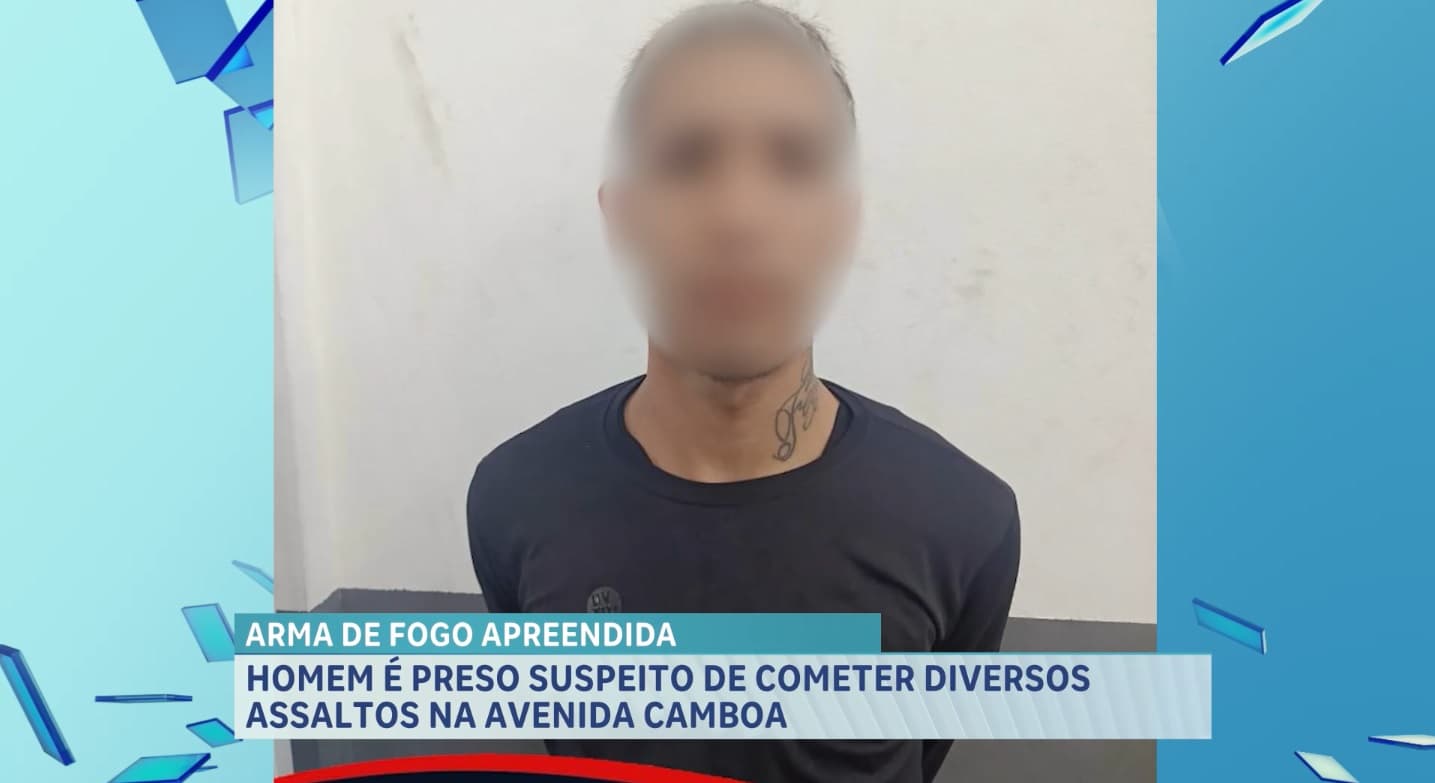 Preso suspeito de ter cometido diversos assaltos na Avenida Camboa, na capital