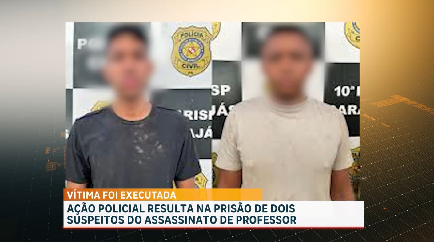 Suspeitos de homicídio de professor são presos no MA