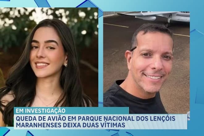 Avião de pequeno porte cai nos Lençóis Maranhenses e mata duas pessoas